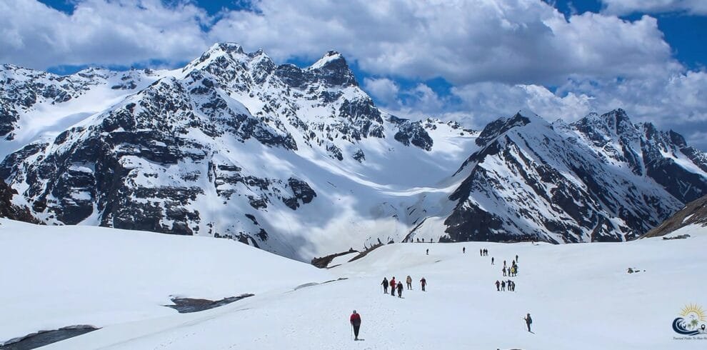 Stunning views from the Buran Ghati Trek - Snow-capped peaks, lush meadows, and adventurous trails in Himachal Pradesh.